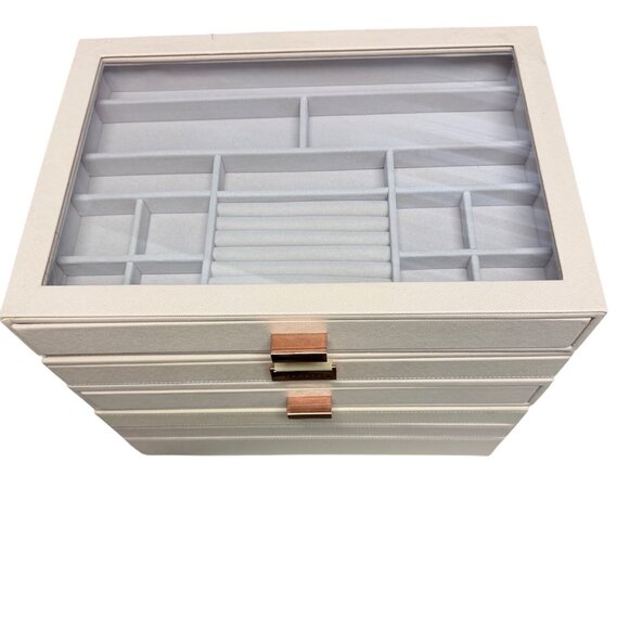 Stackers Jewelry Storage Box With Glass Lid & 6 Stackable Layers - Picture 3 of 13